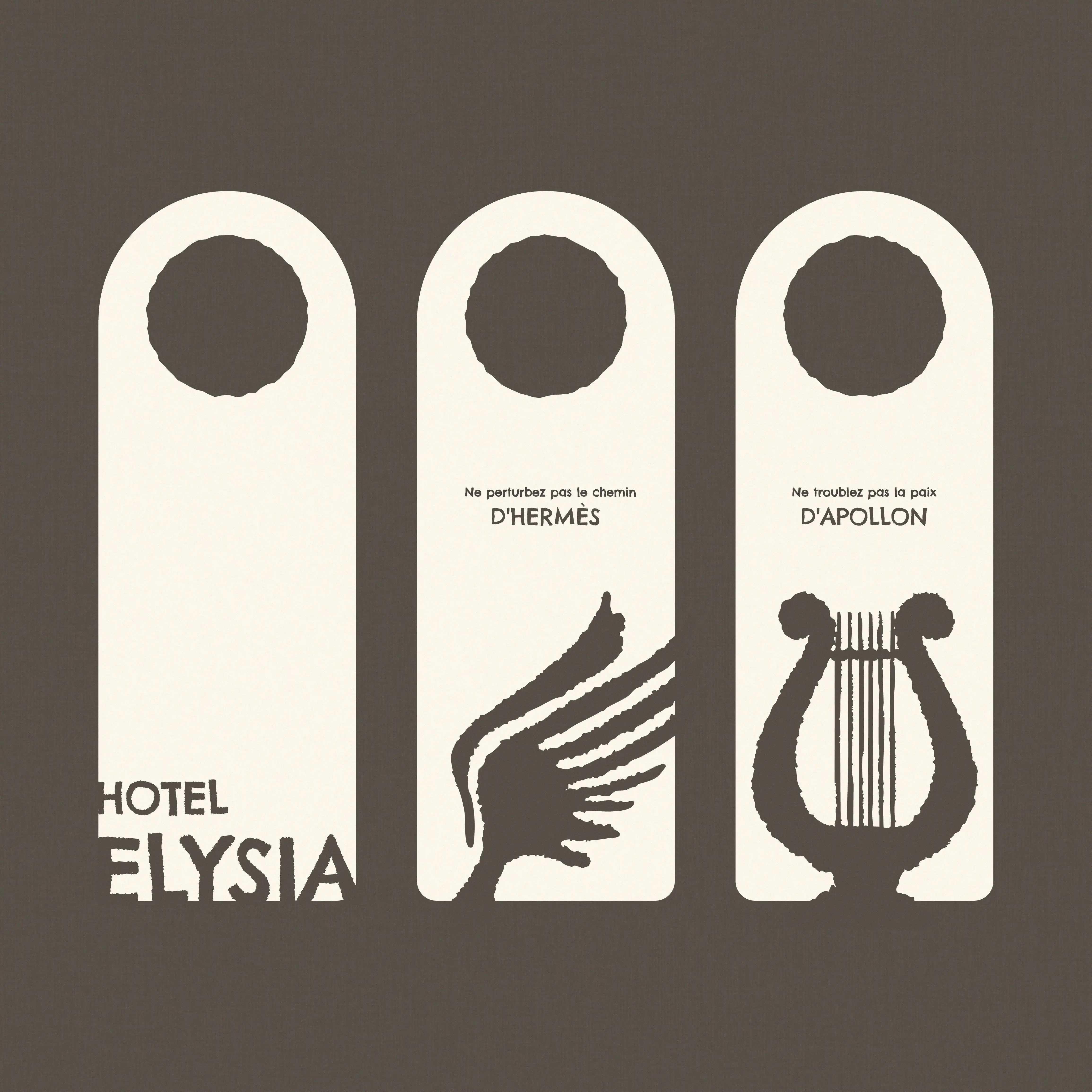 Accroche porte de l'hotel